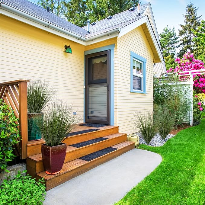 12PCS Fake Plants Artificial Wheat Grass Greenery Plastic Plants Fake Grass Artificial Plants for Outdoor Decor Artificial Grass Plant with Greenery Stems for Indoor Home Decoration 26.4"-HomvellaHome