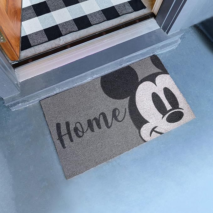 Gertmenian Disney Mouse Doormat Rug Front Door Coir Mat Indoor Outdoor Entryway Carpet, 2-Pack 20x34, Retro Mickey Home/Welcome-HomvellaHome