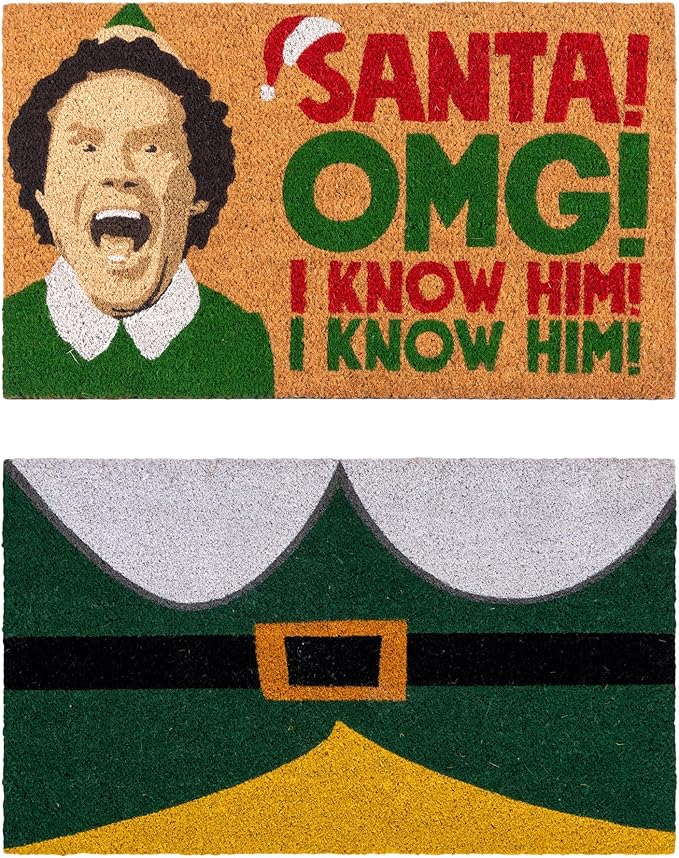 Gertmenian Paramount The Elf Coir Doormat - 2x3 Welcome Mat (2-Pack), Ideal for High Traffic Areas in Front Door, Garage, Entryway - OMG/Costume, 80025-HomvellaHome