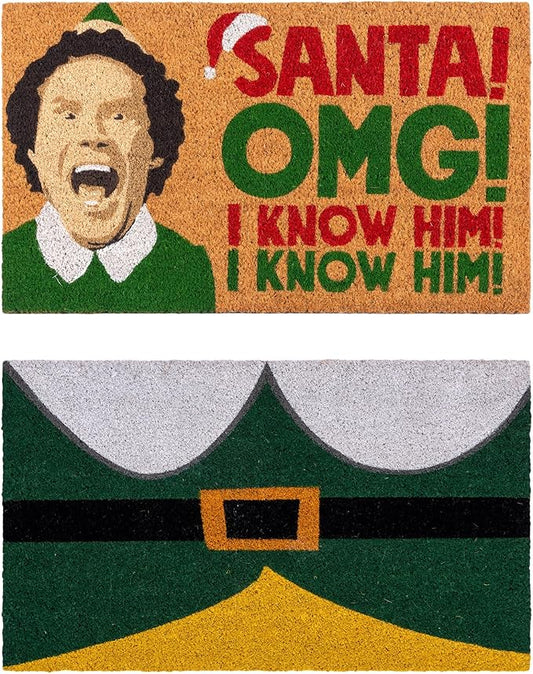 Gertmenian Paramount The Elf Coir Doormat - 2x3 Welcome Mat (2-Pack), Ideal for High Traffic Areas in Front Door, Garage, Entryway - OMG/Costume, 80025-HomvellaHome