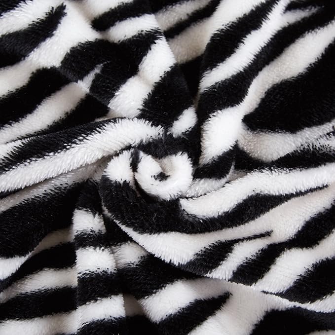 MERRYLIFE Throw Blanket Couch | Soft Decorative Ultra-Plush Soft Colorful Blanket| King Size Travel Throws Oversized |(90" 102", Zebra)-HomvellaHome