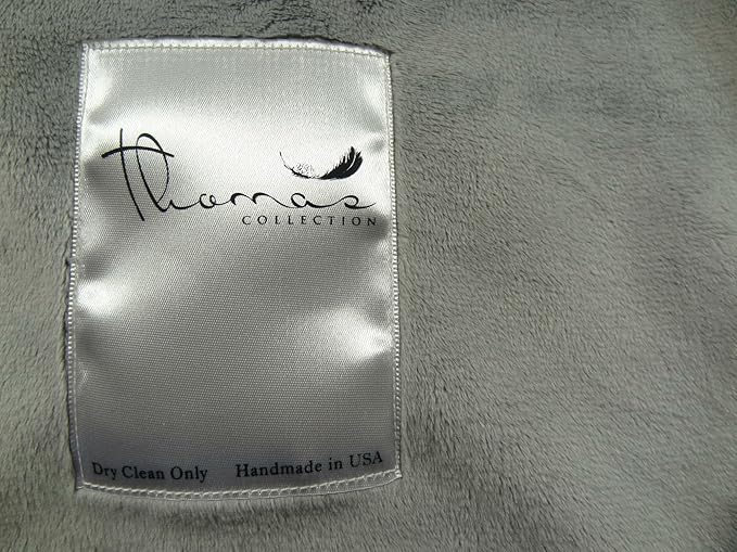 Gray Black White Faux Fur Oversized Blanket and Bedspread - Tibet Fox Fur - Gray Black White Luxury Faux Fur - Soft Faux Fur Blankets, Bedspreads and Throws, Handmade in USA, 16438-HomvellaHome