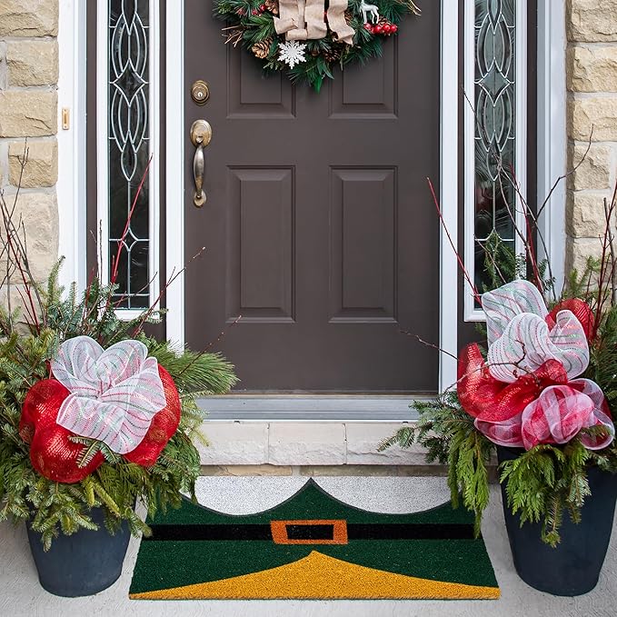 Gertmenian Paramount The Elf Coir Doormat - 2x3 Welcome Mat (2-Pack), Ideal for High Traffic Areas in Front Door, Garage, Entryway - OMG/Costume, 80025-HomvellaHome