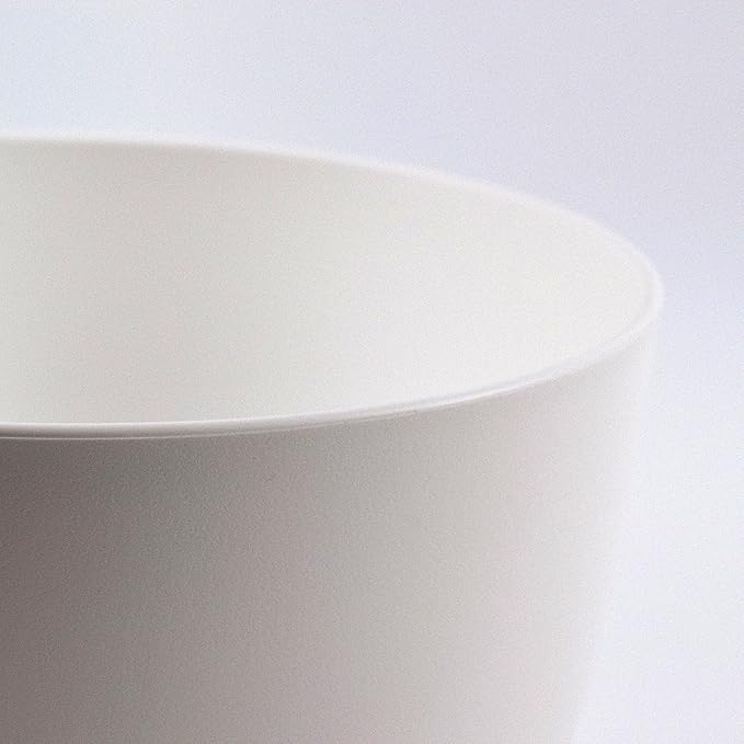 Giraffe Creation Plant Pots Set of 3 (12/10/9 inch), Self-Watering Indoor & Outdoor Flower Planters with Drainage Hole and Reservoir, White-HomvellaHome