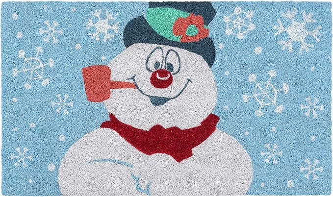 Gertmenian Paramount Frosty Coir Doormat - 2x3 Welcome Mat (2-Pack), Ideal for High Traffic Areas in Front Door, Garage, Entryway - Blue/Celebrate, 80026-HomvellaHome