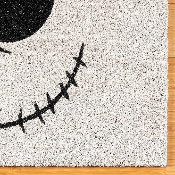 Gertmenian Nightmare Before Christmas Coir Doormat - 2x3 Welcome Mat (2-Pack), Ideal for High Traffic Areas in Front Door, Garage, Entryway - Disney Nightmare Jack Skellington, 80024-HomvellaHome