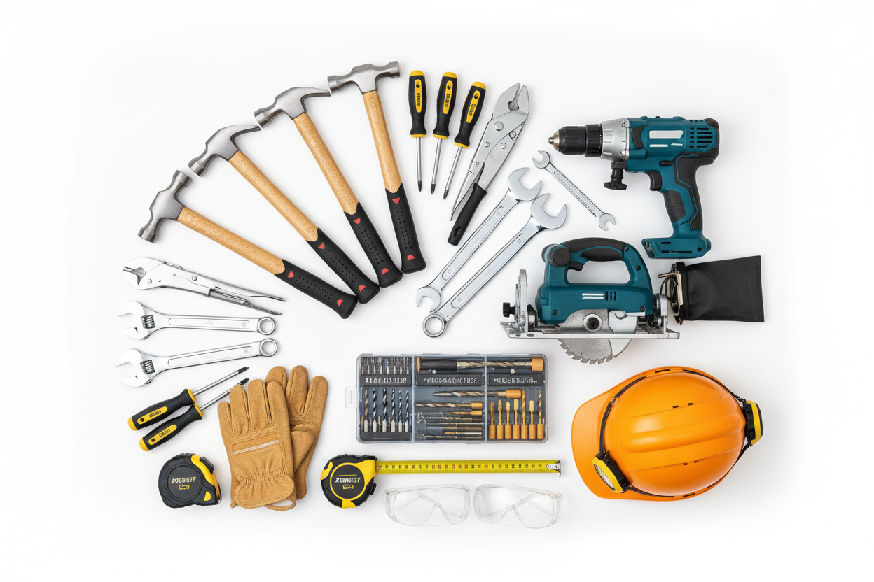 we offer a wide range of hand tools, power tools, and accessories